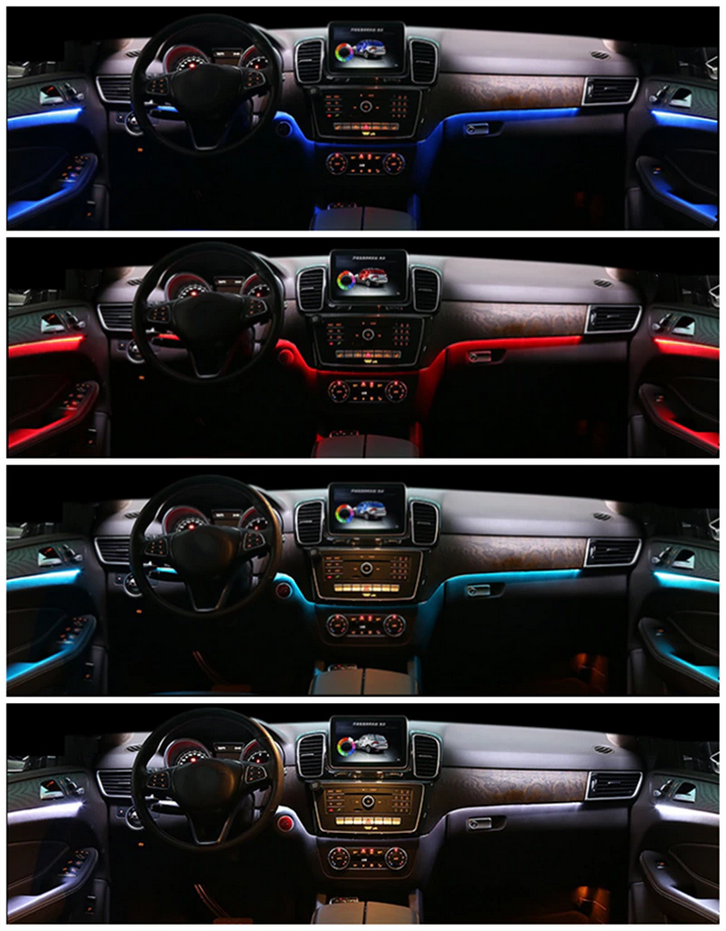 10. FACELIFT Trim CARBON FIBER 7pcs illuminated 12 colors - 2