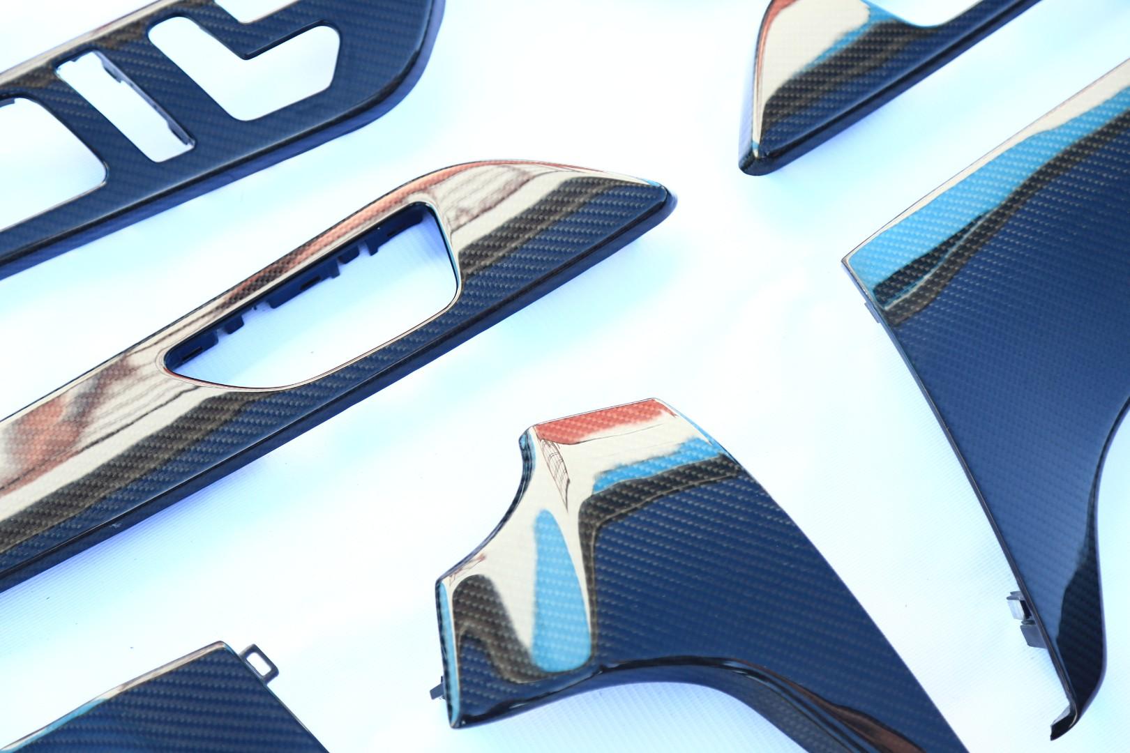10. FACELIFT Trim CARBON FIBER 7pcs illuminated 12 colors - 8