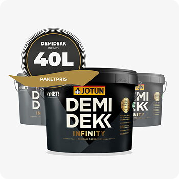 PAKET! FASADFÄRG JOTUN DEMIDEKK INFINITY, 40 L