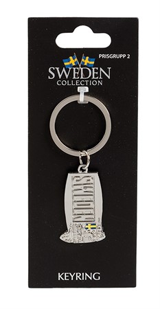 Sverige Souvenir Nyckelring, Sweden City
