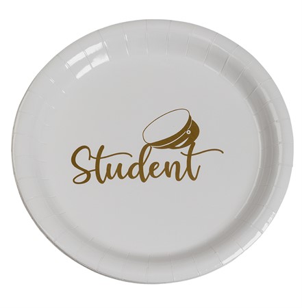 Student Papptallrik 8-pack, 23 cm