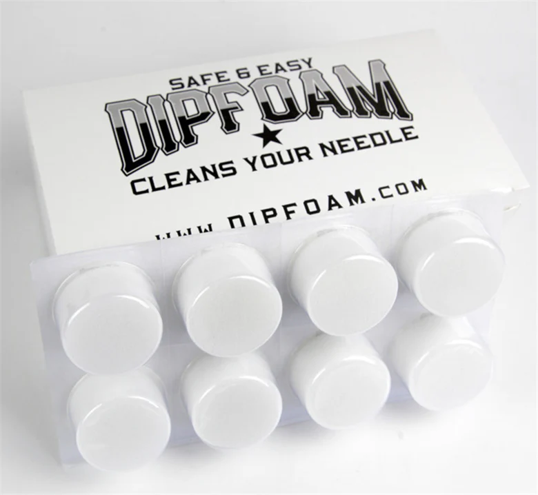 Dip Foam Cap Tattoo Needle Cleaning foam 24 pcs/box 