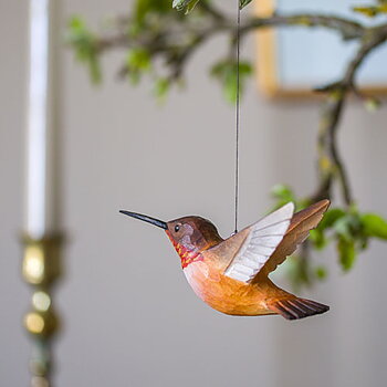 DecoBird Rotrücken-Zimtelfe