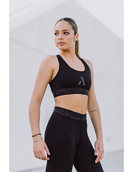 Svarta leggings med kristaller från  Axelartistics