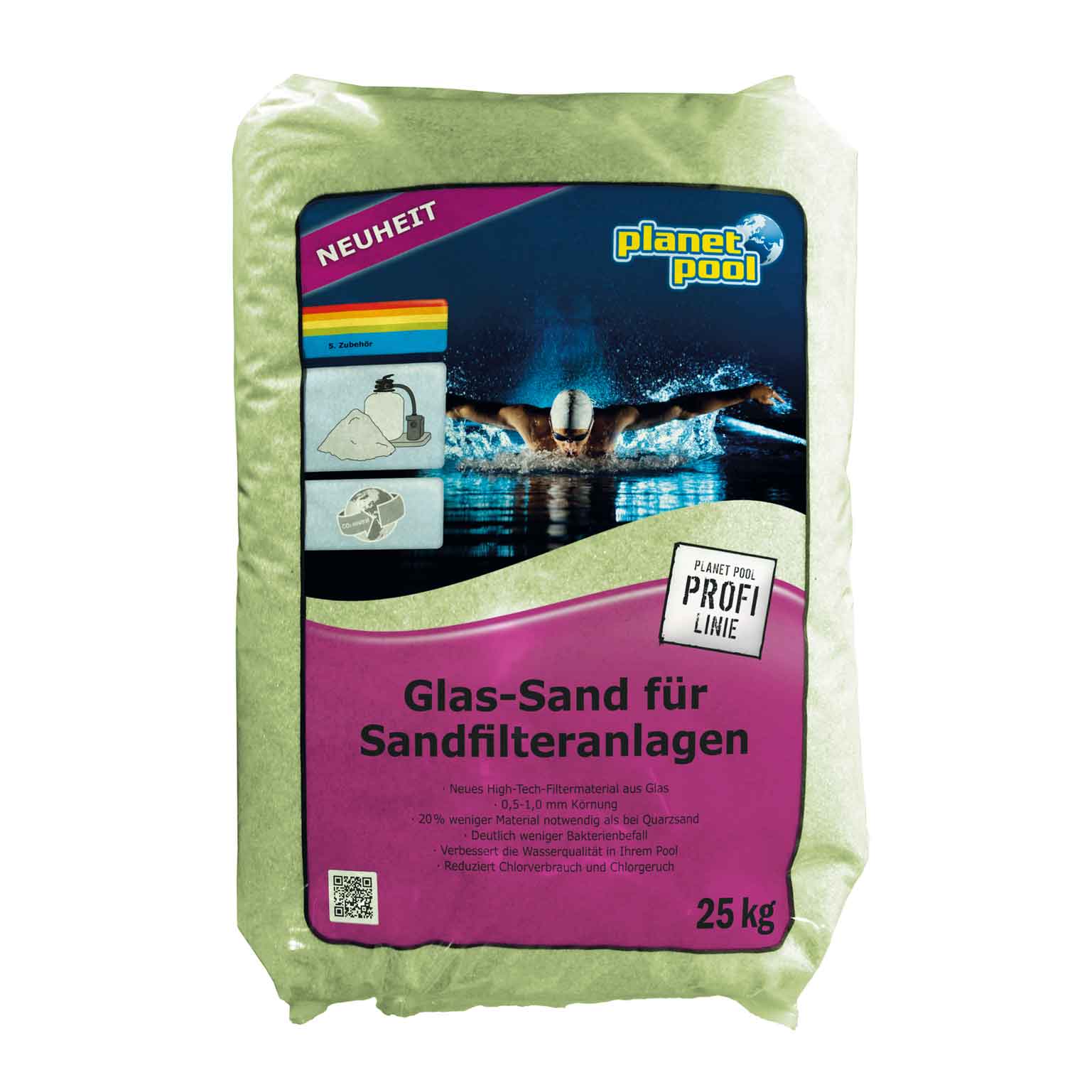 Filterglas 20kg 