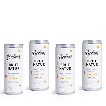 BESKOWS Brut Natur Havtorn 250 ml x 4 st