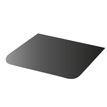 GOLVPLÅT I SVART  500x400mm