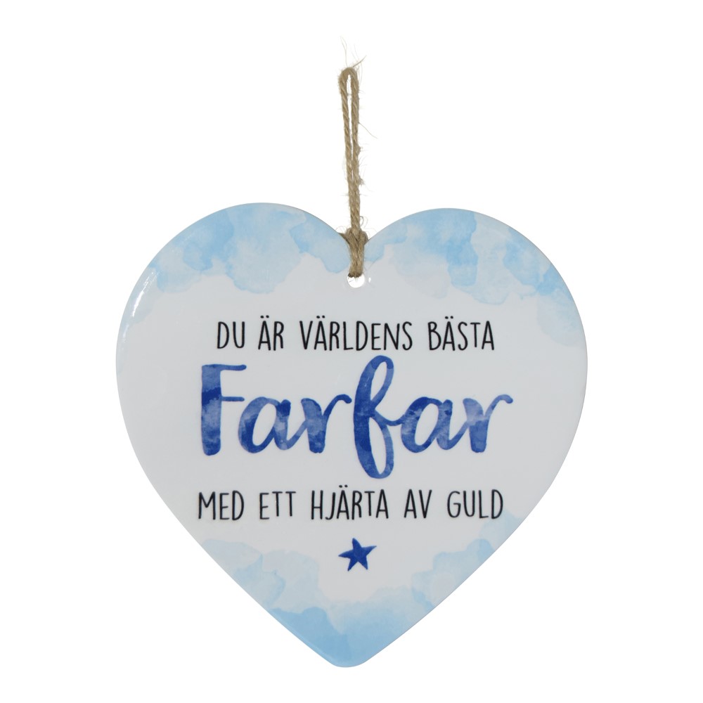 Hängande Hjärta - Du är världens bästa Farfar