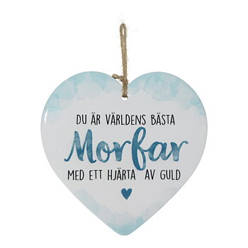 Hängande Hjärta - Du är världens bästa Morfar
