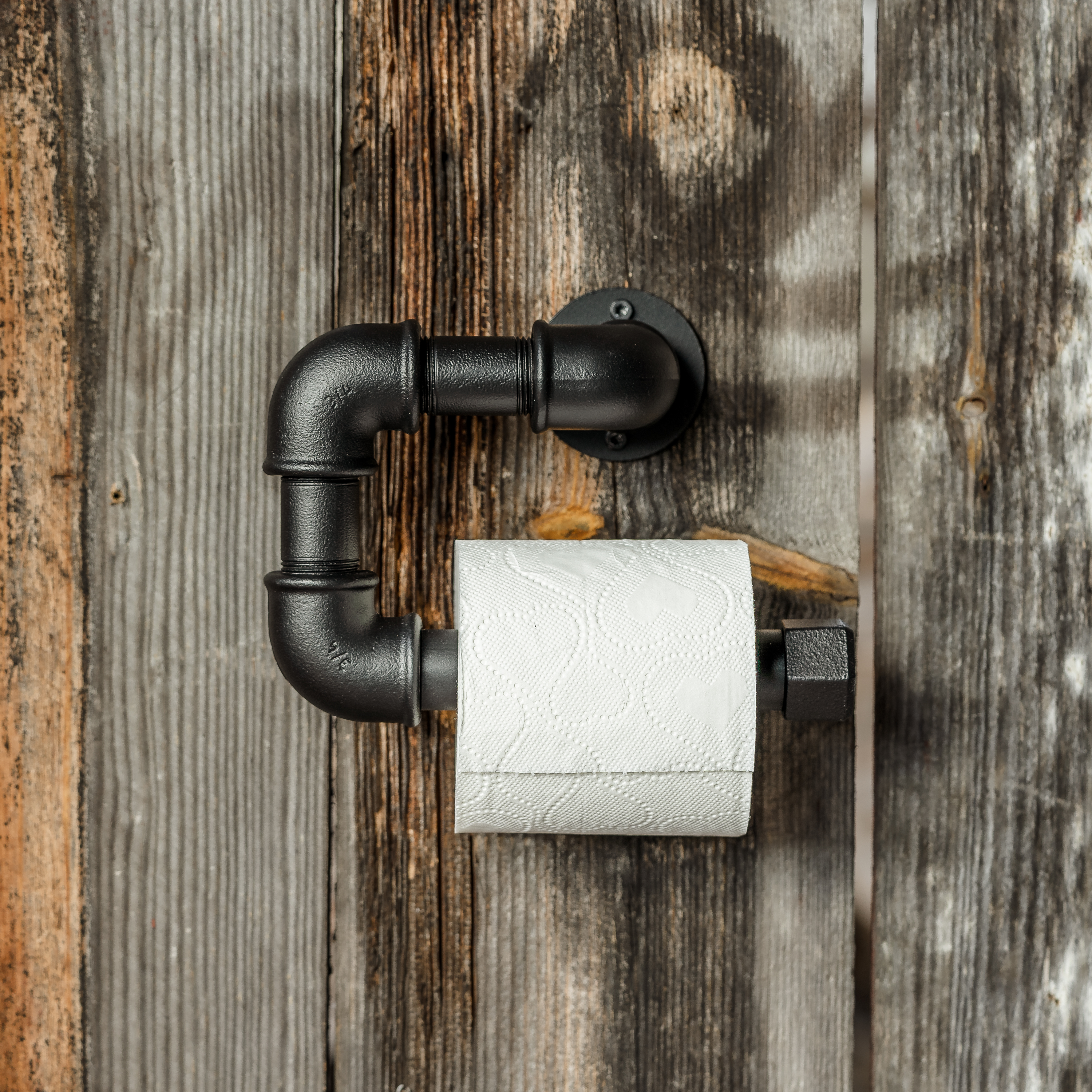 Toilettenpapierhalter in der Farbe Mattschwarz