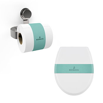 Sleeve for toilet lid and toilet paper roll 25- pack, 400:-