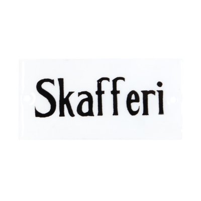 Sign "Skafferi"