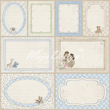 Maja Design Vintage Baby - Journaling cards blue