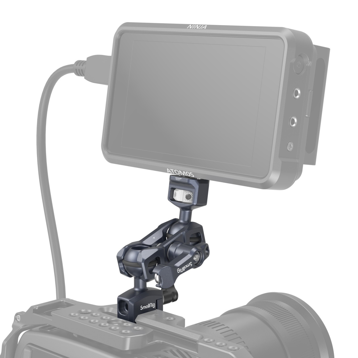 SMALLRIG MAGIC ARM WITH DUAL BALL HEADS (1/4”-20 SCREW AND NATO CLAMP) 3875 - 6