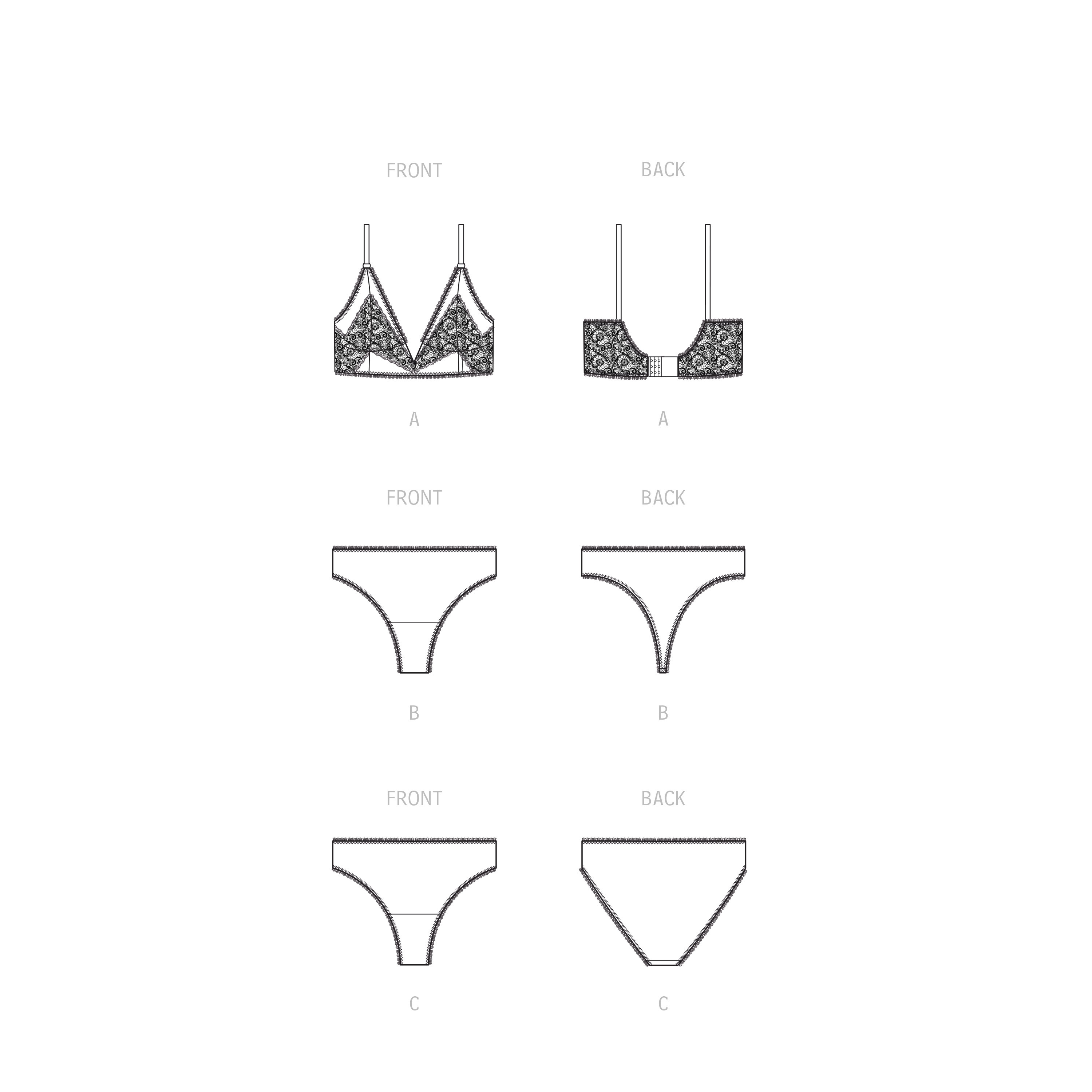 S9478 - Bralette & trosor