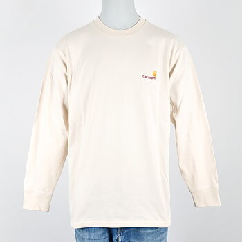Carhartt WIP - American Script Long Sleeve Natural