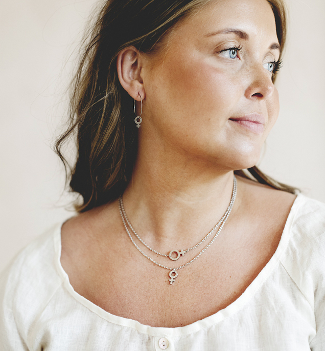 Femme necklace steel big - 3