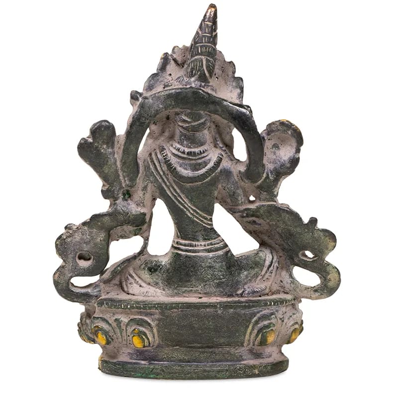 Green Tara brass antique green finish - 2