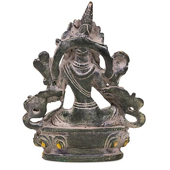 Green Tara brass antique green finish