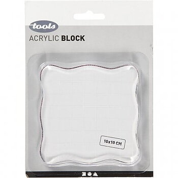  Akrylblock 10x10 cm, tjocklek 1 cm
