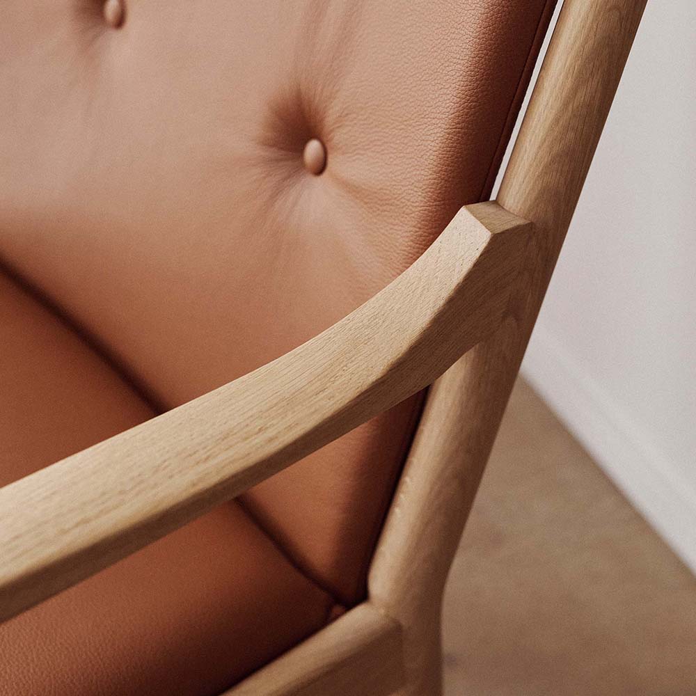 Wegner 1788 Lounge Chair Läder -  Fredericia Furniture - 4