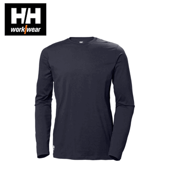 T-paita Helly Hansen Manchester pitkähihainen Nainen Navy