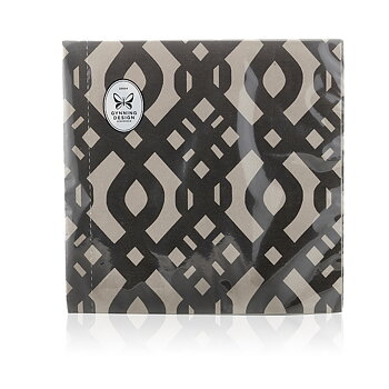 Carolina Gynning Servetter - Luxury - Greige/Svart