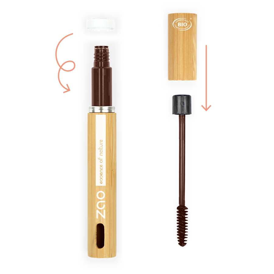 ZAO Mascara Aloe Vera 091 Dark Brown - 2