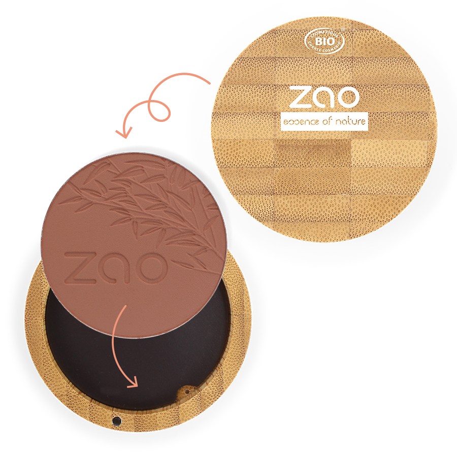 ZAO Compact Blush 321 Brown Orange - 3