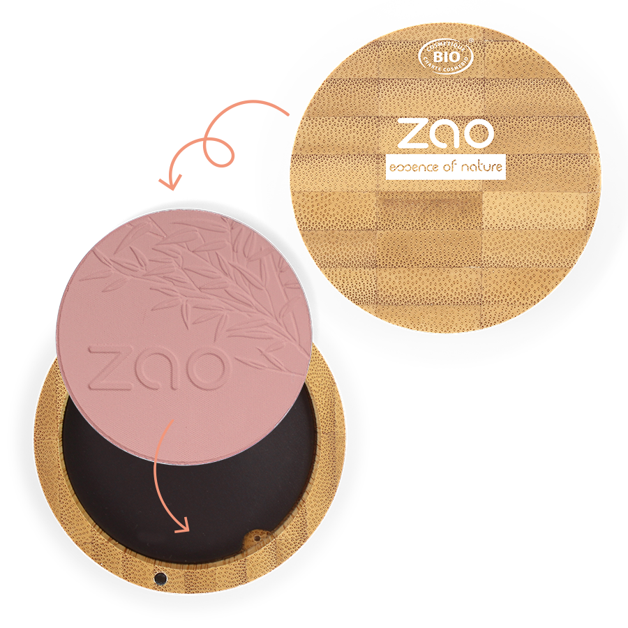 ZAO Compact Blush 323 Dark Purple - 4