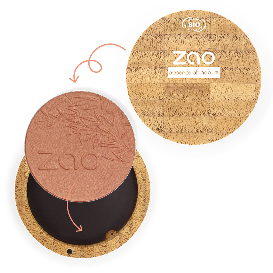 ZAO Compact Blush 325 Golden Coral - 3