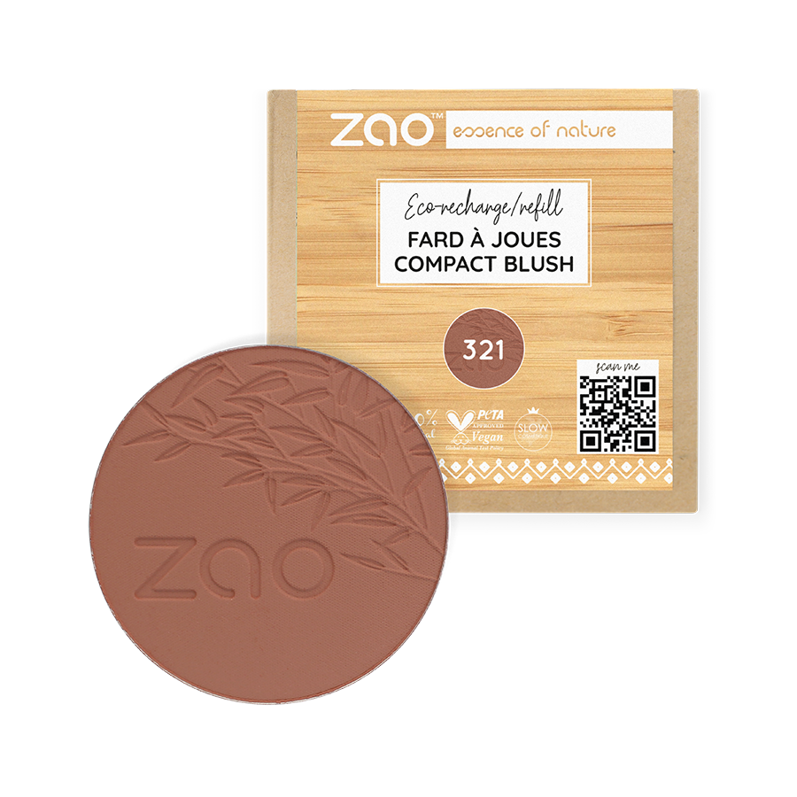 ZAO Refill Compact Blush 321 Brown Orange