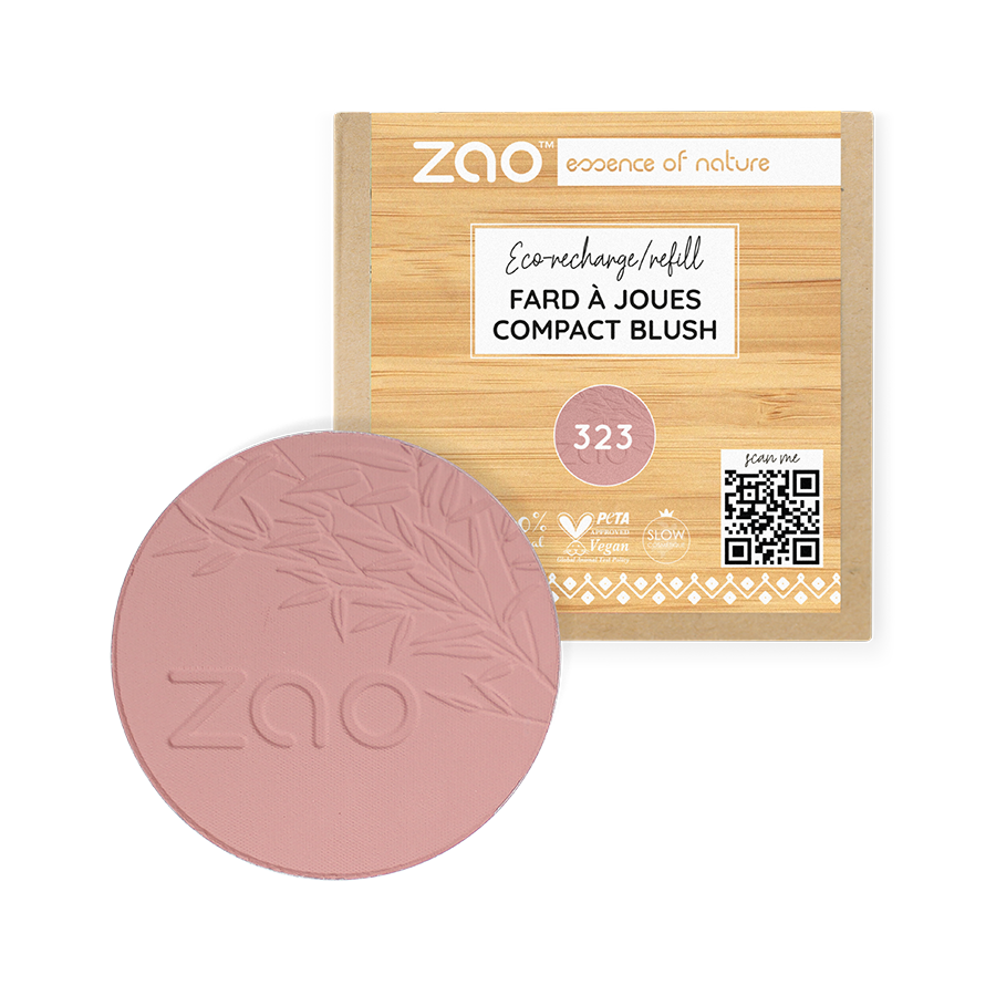 ZAO Refill Compact Blush 323 Dark Purple