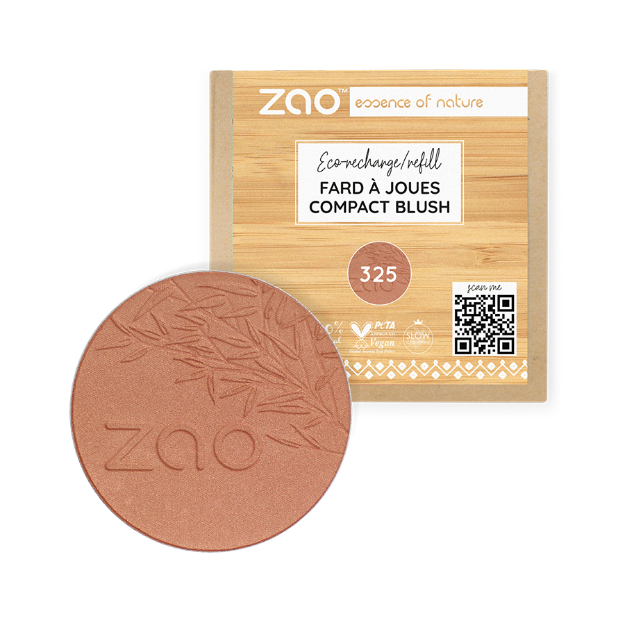 ZAO Refill Compact Blush 325 Golden Coral