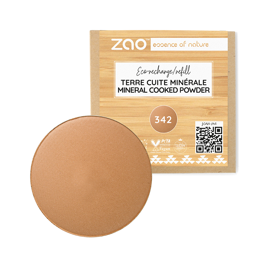 ZAO Refill  Mineral Cooked Bronzer 342 Bronze Copper