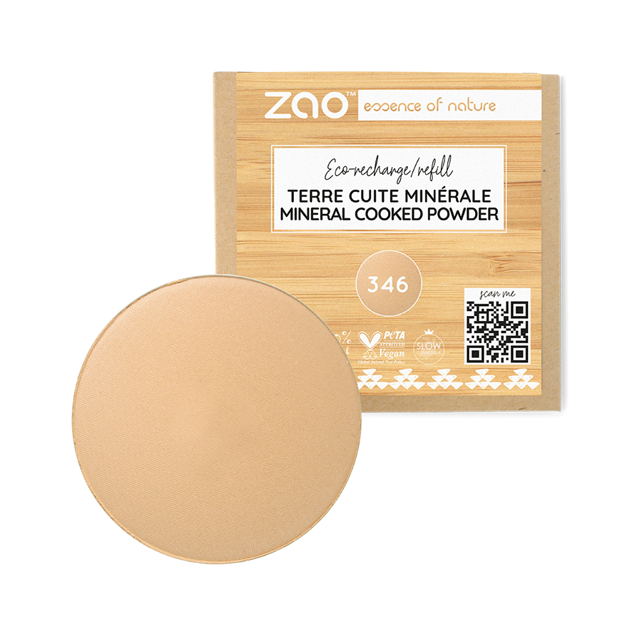 ZAO Refill  Mineral Cooked Powder 346 Light beige