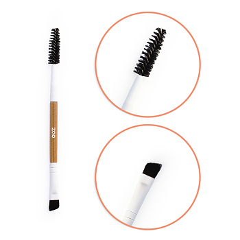 ZAO Duo Eyebrow Brush