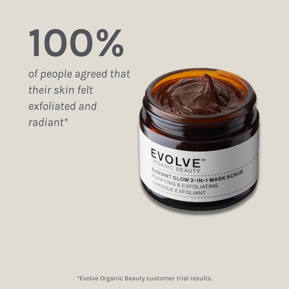 EVOLVE Radiant Glow 2-in-1 Mask Scrub 60ml - 5