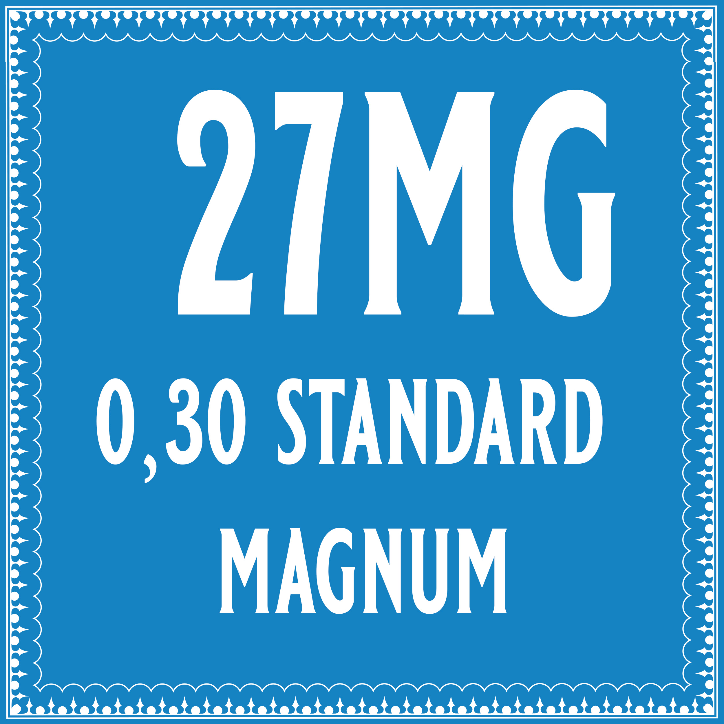 30/27 Bugpin Standard Magnum Cartridge 