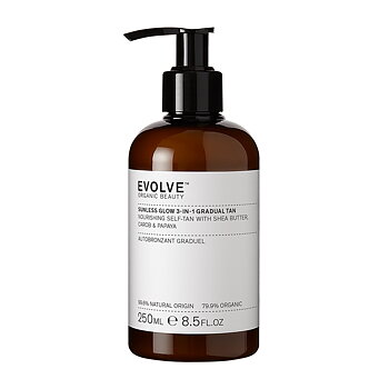 EVOLVE Sunless Glow 3-in-1 Gradual Tan 250ml - NEW