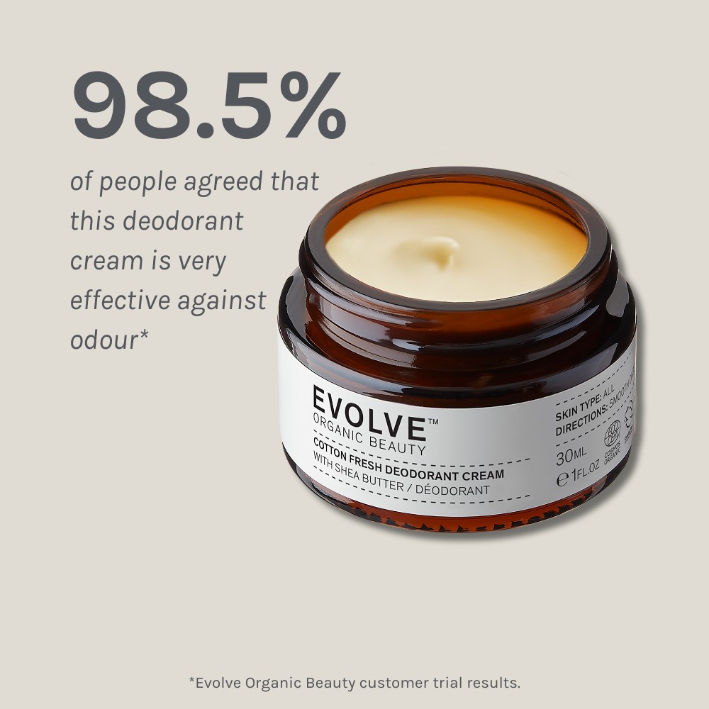 EVOLVE Cotton Fresh Deodorant Cream 30ml - 4