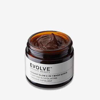 Tester EVOLVE Radiant Glow 2-in-1 Mask Scrub 60ml
