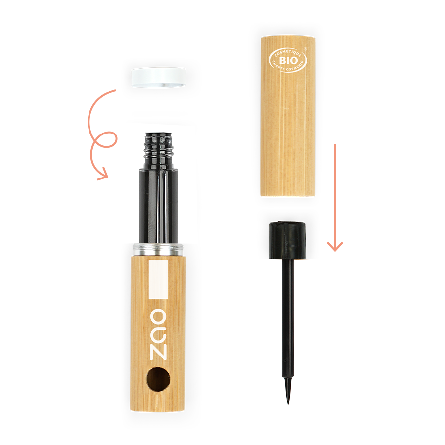 ZAO Liquid Eyeliner Felt Tip 066 Black - 2