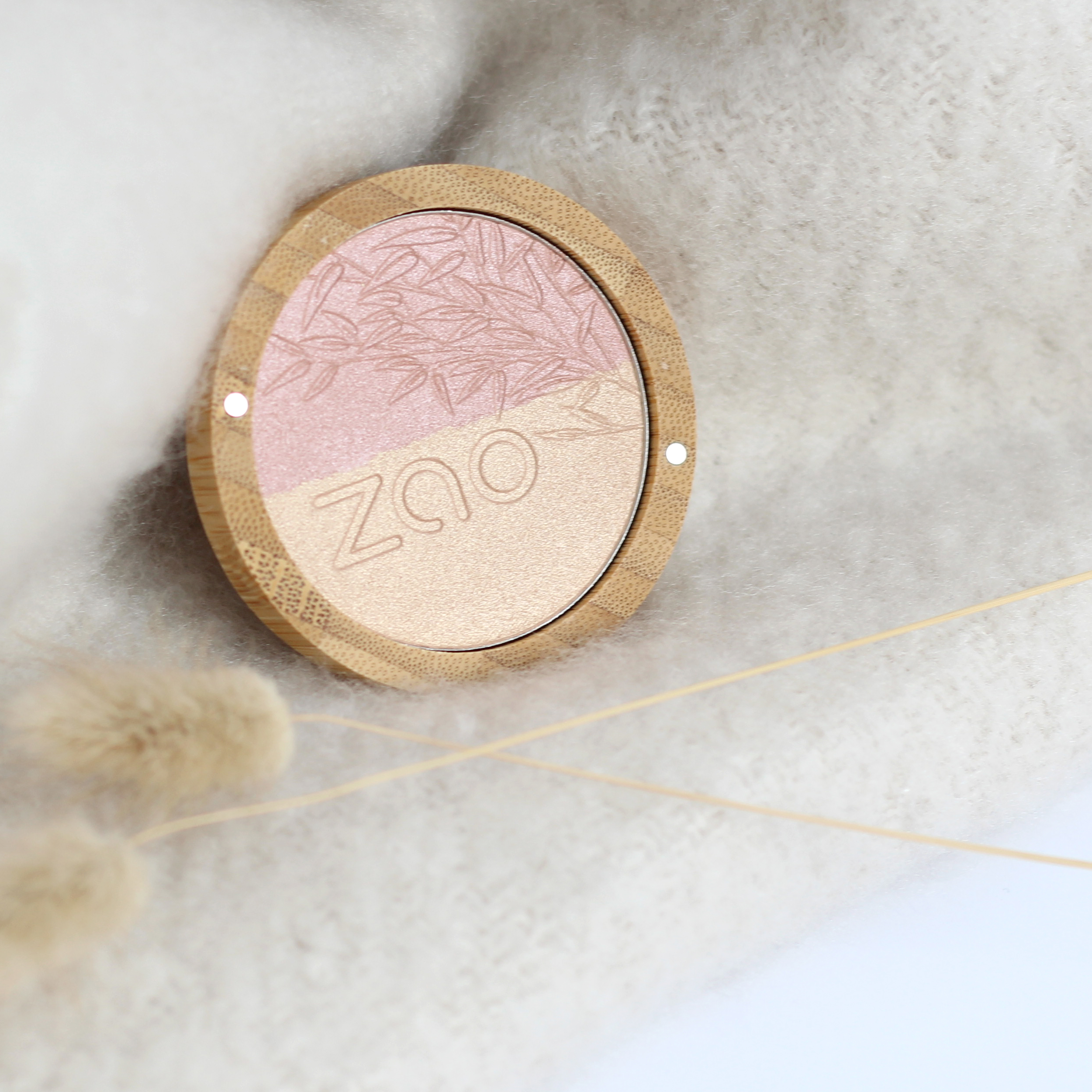 ZAO Shine-up Powder duo 311 Pink & gold | Økologisk highlighter - 3