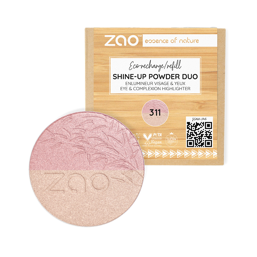 ZAO Refill Shine-up Powder duo 311 Pink & gold