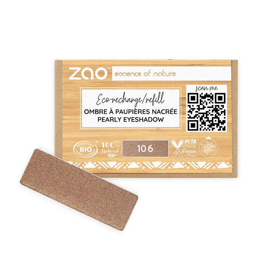 ZAO Refill Rectangle Eye Shadow 106 Bronze