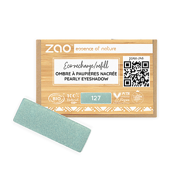 ZAO Refill Rectangle Eye Shadow 127 Peacock Blue