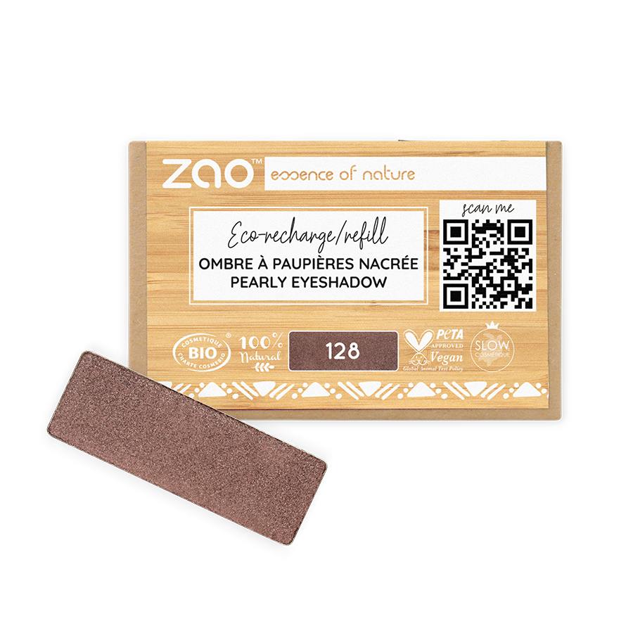 ZAO Refill Rectangle Eye Shadow 128 Tiramisu