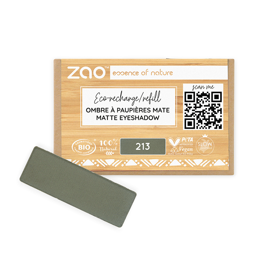 ZAO Refill Rectangle Eye Shadow 213 Army Green