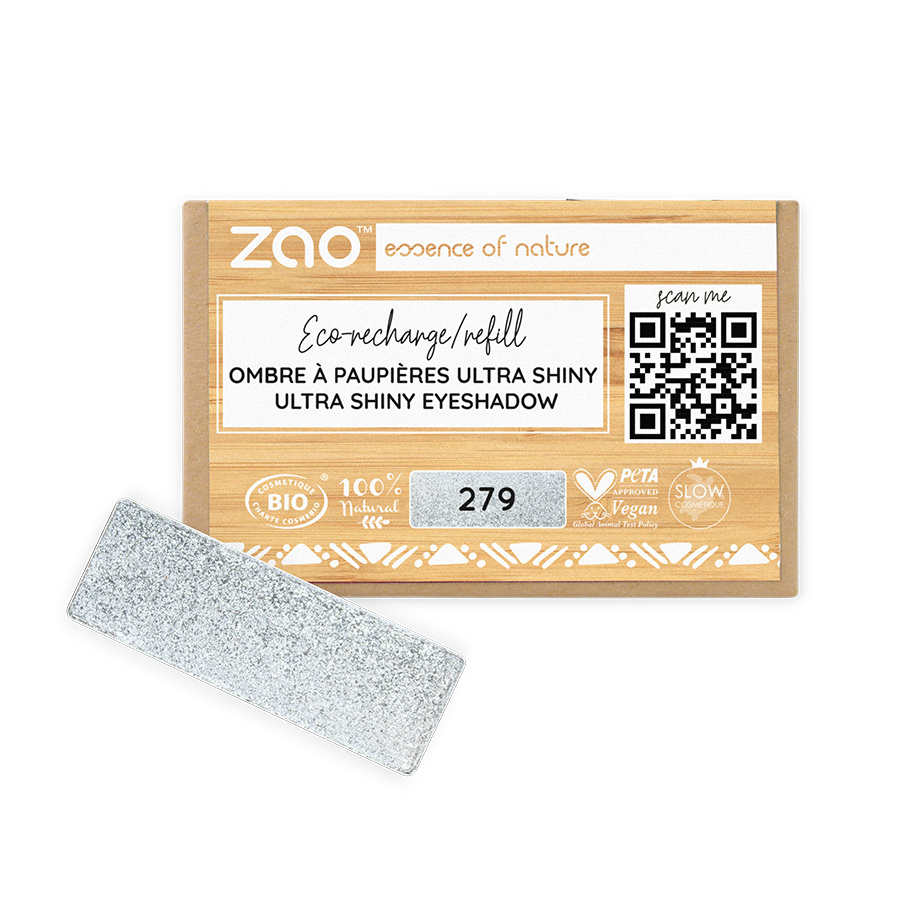 ZAO Refill Rectangle Eye Shadow 279 Grey Diamond